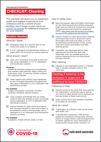 covid 19 advice safe food