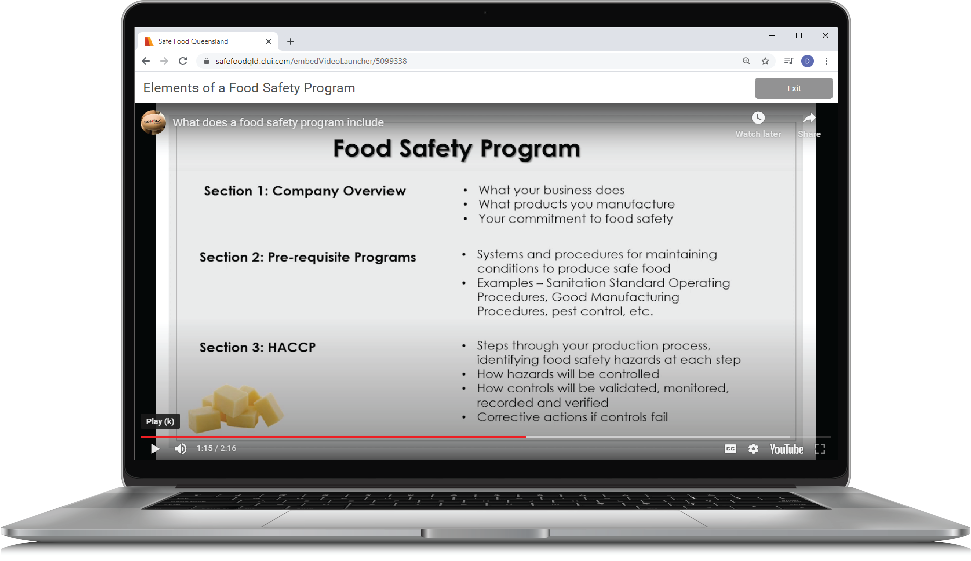 Free Online Training Courses for Dairy Manufacturers Safe Food