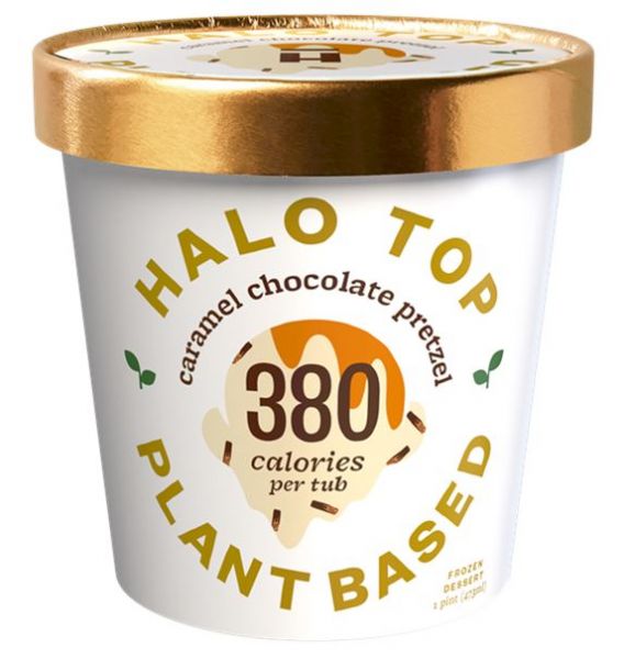 Halo Top Plant Based Caramel Chocolate Pretzel Ice Cream 473ml