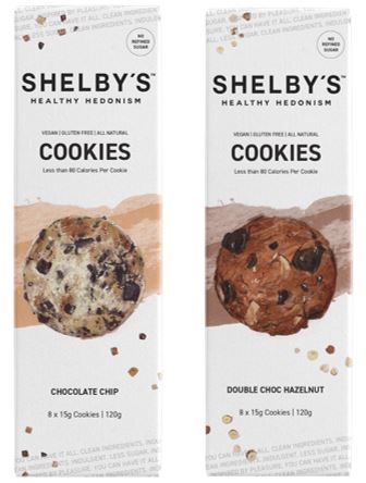 Shelby's Healthy Hedonism Chocolate and Double Choc Hazelnut Cookies (120g)