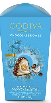Godiva coconut crunch milk chocolate domes